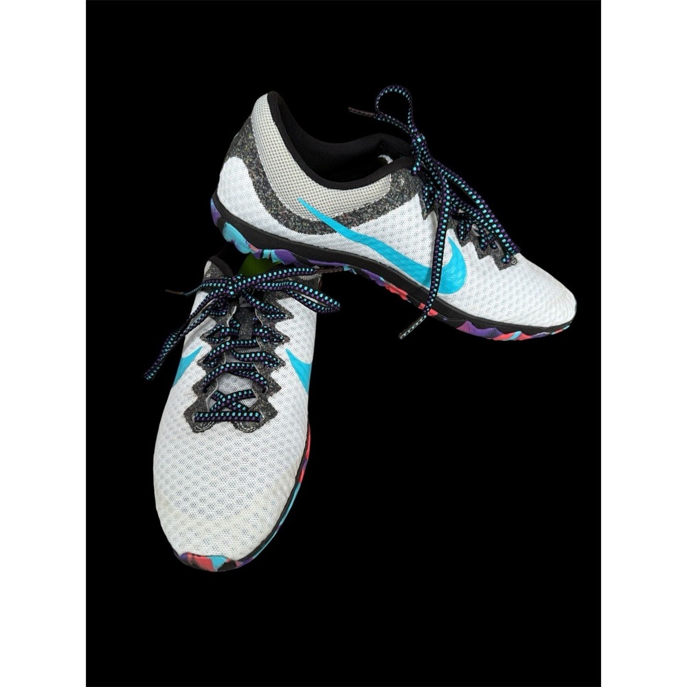 NIKE Women's Zoom Rival XC Running Shoes Platinum/ Gamma Blue/white Sz 9